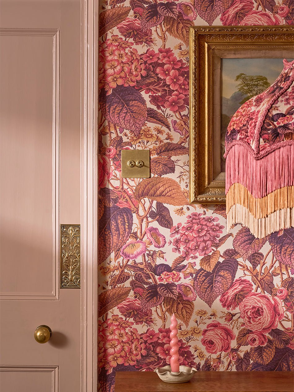 The Brambles Wallpaper - Antique Rose - Divine Savages - DVS162-BRAMB-ANT-ROSE-WR - Premier Wallcovering