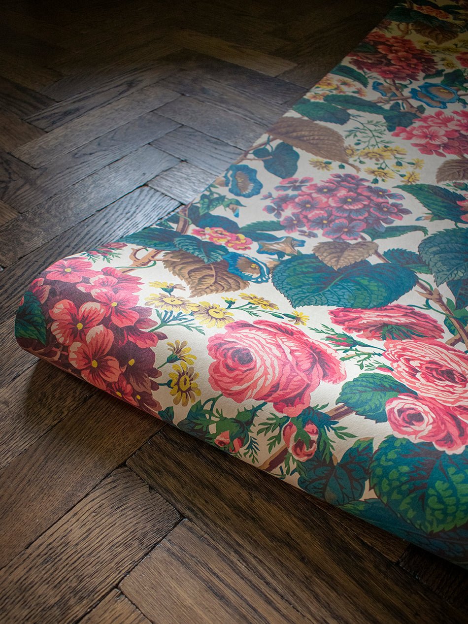 The Brambles Wallpaper - Porcelain - Divine Savages - DVS161-BRAMB-PORC-WR - Premier Wallcovering