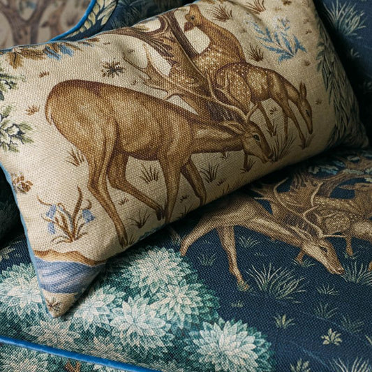The Brook Fabric - Tapestry Linen - Morris & Co - DCMF226708 - Premier Wallcovering