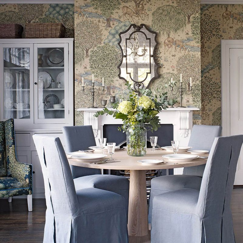 The Brook Wallpaper - Dark Blue - Morris & Co - 216813 - Premier Wallcovering