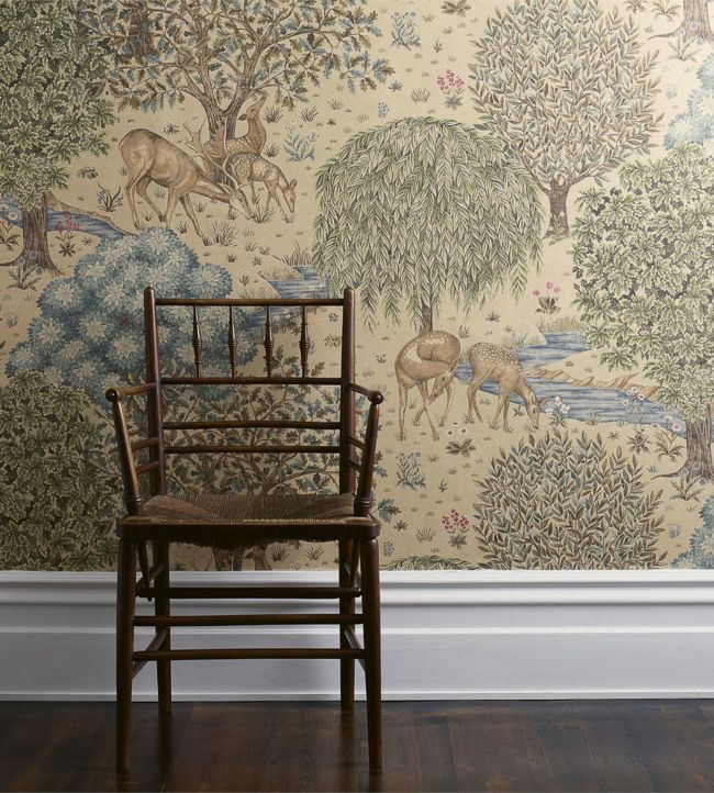 The Brook Wallpaper - Linen - 214888 - Morris & Co - Premier Wallcovering
