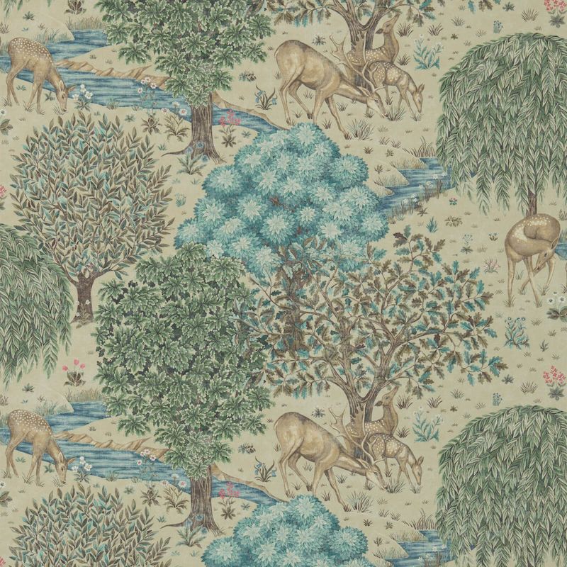 The Brook Wallpaper - Linen - Morris & Co - 216478 - Premier Wallcovering