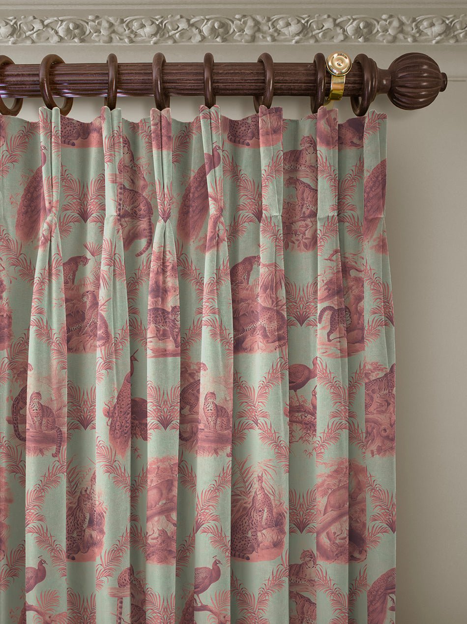 The Fierce & The Fabulous Recycled Velvet Fabric - Pink Panthera - Divine Savages - DVS132-FFAB-PINK-VEL-MET - Premier Wallcovering