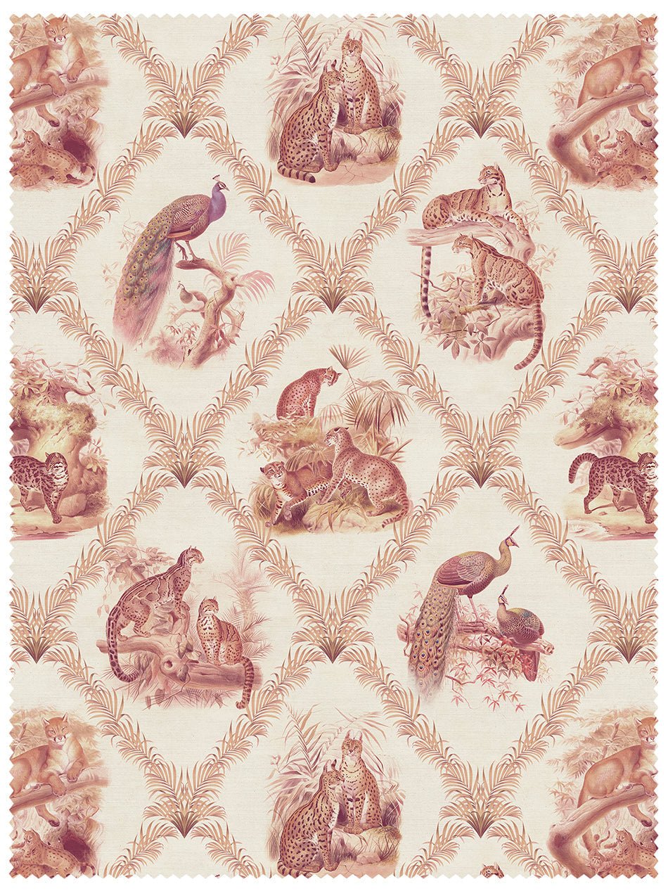 The Fierce & The Fabulous Recycled Velvet Fabric - Warm Parchment - Divine Savages - DVS130-FFAB-PARC-VEL-MET - Premier Wallcovering