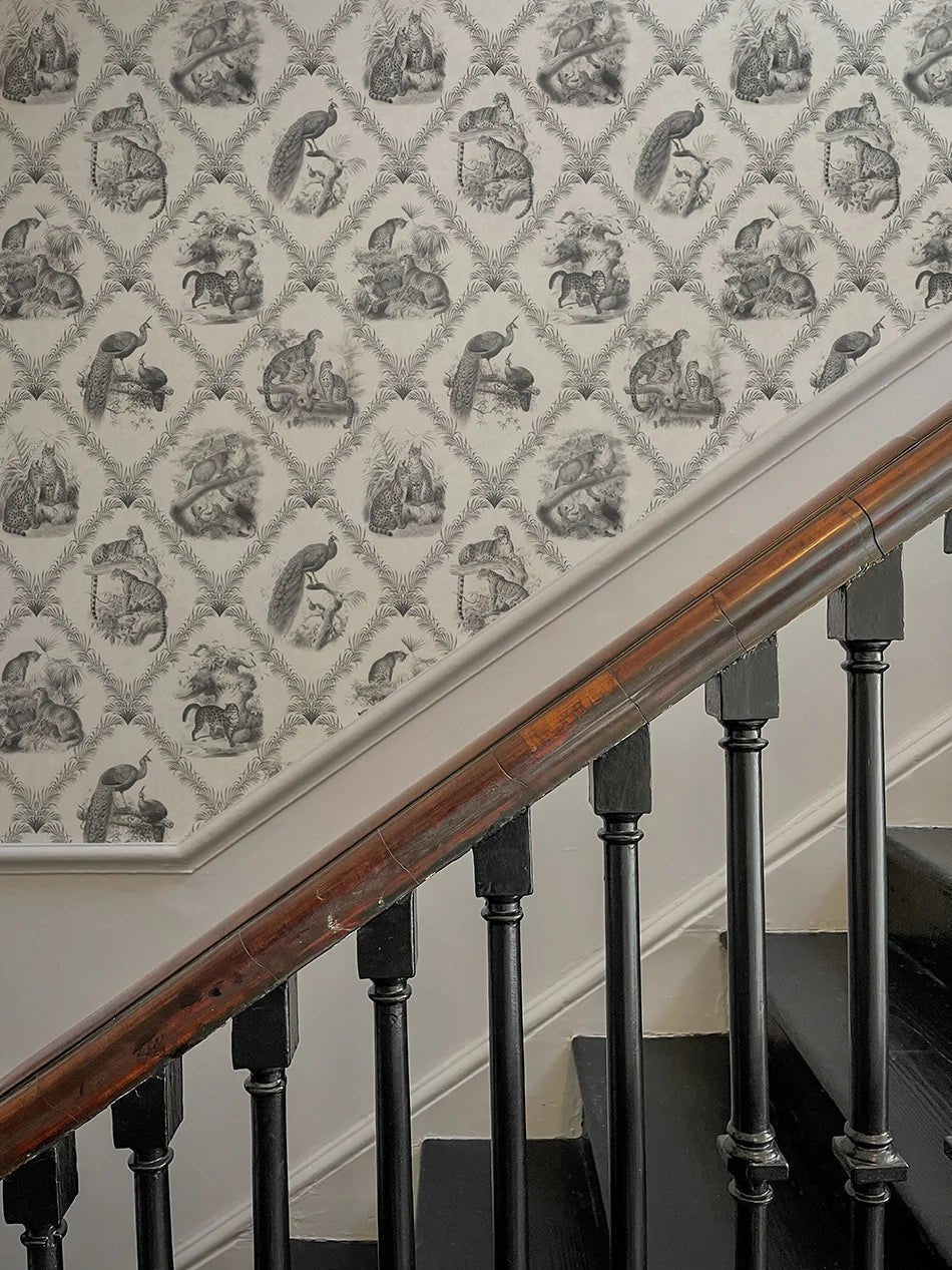 The Fierce & The Fabulous Wallpaper - Soft Charcoal - Divine Savages - DVS131-FFAB-CHAR-WR - Premier Wallcovering