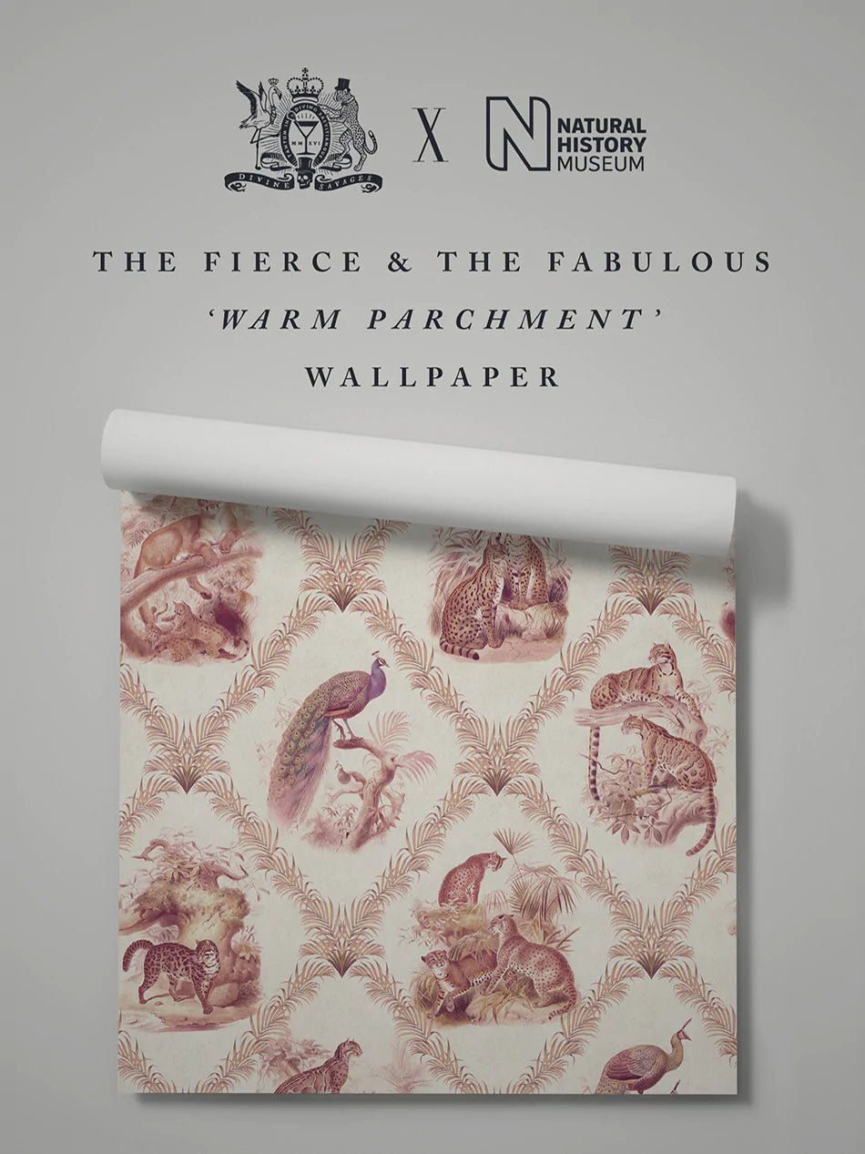 The Fierce & The Fabulous Wallpaper - Warm Parchment - Divine Savages - DVS130-FFAB-PARC-WR - Premier Wallcovering