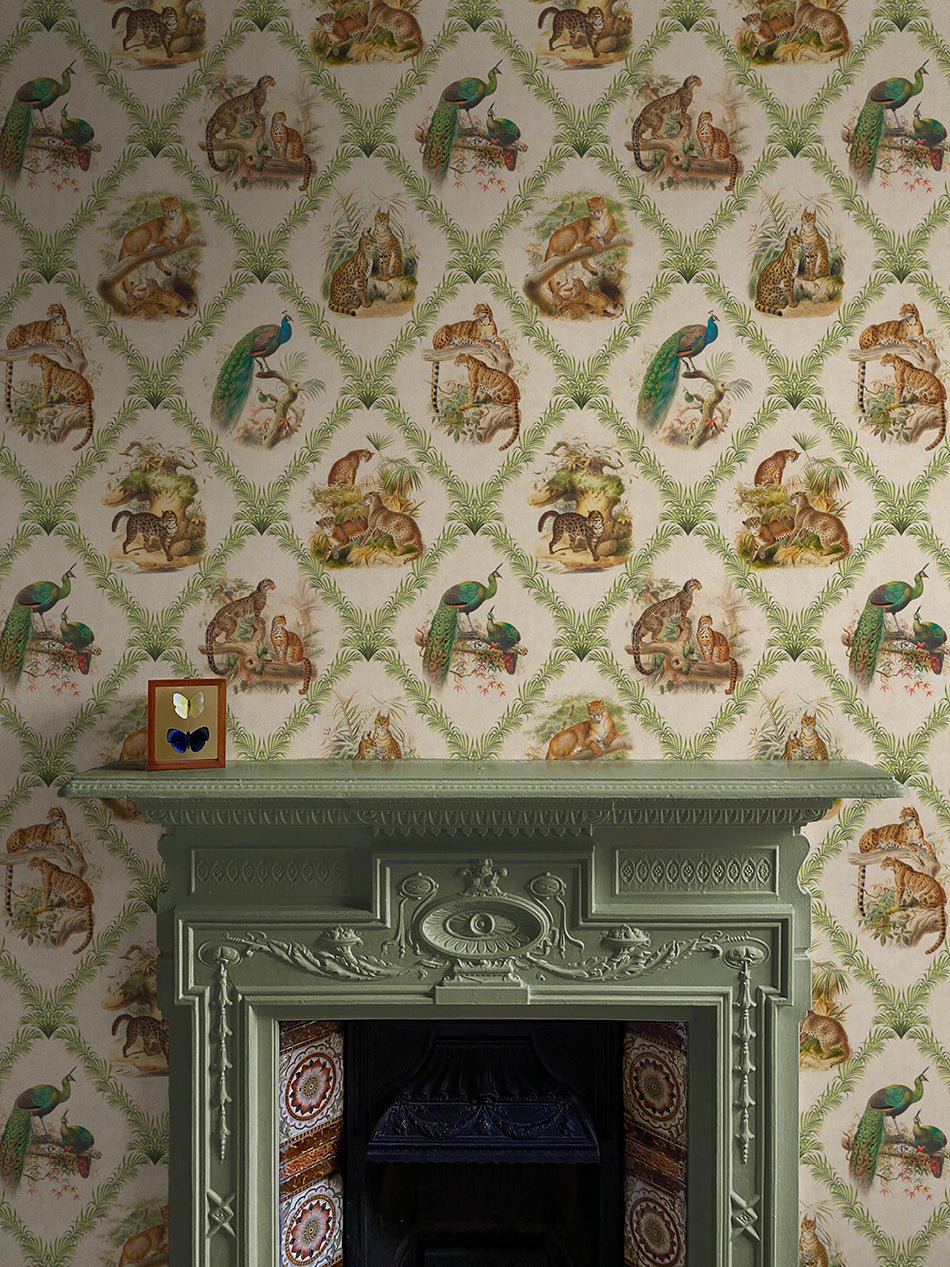 The Fierce & The Fabulous Wallpaper - Archive Green - Divine Savages - DVS128-FFAB-GRE-WR - Premier Wallcovering