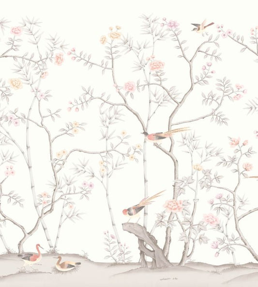 The Garden of Dreams Wallpaper - Mural - Magnolia - Woodchip & Magnolia - WM - 398 - 03RM - Premier Wallcovering
