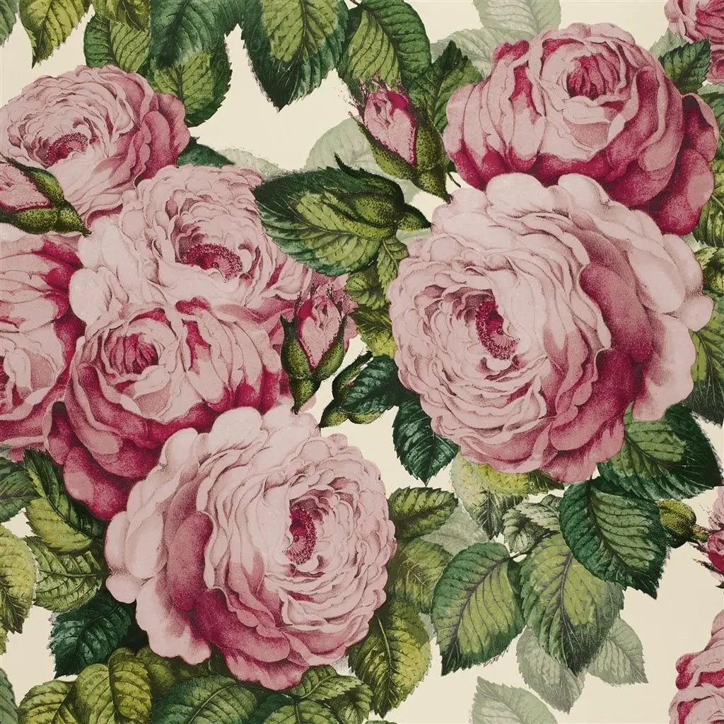 The Rose Wallpaper - Tuberose - John Derian - PJD6002/02 - Premier Wallcovering