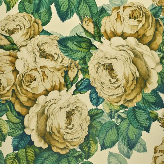 The Rose Wallpaper - Sepia - John Derian - PJD6002/01 - Premier Wallcovering