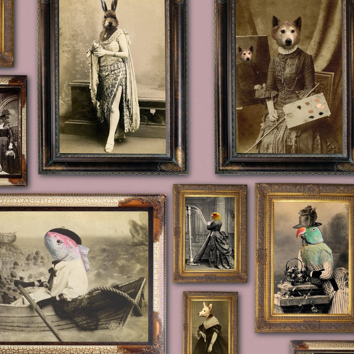 The Soiree Wallpaper - Rose - The Graduate Collection - CC1LADIESROSE - Premier Wallcovering