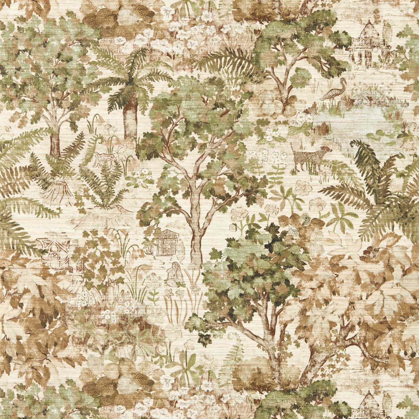 The Stumpery Wallpaper - Lichen - Sanderson - DHIP217490 - Premier Wallcovering