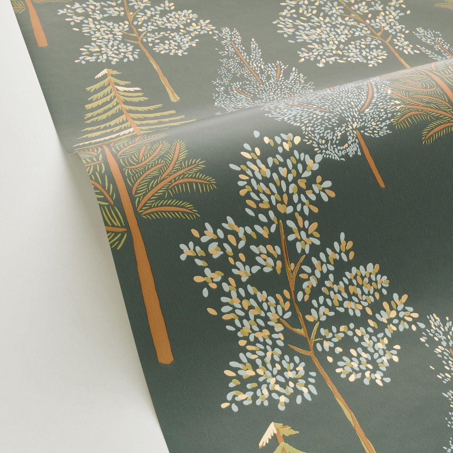 The Tree House Wallpaper - Vert Kaki - Caselio - 102957773 - Premier Wallcovering
