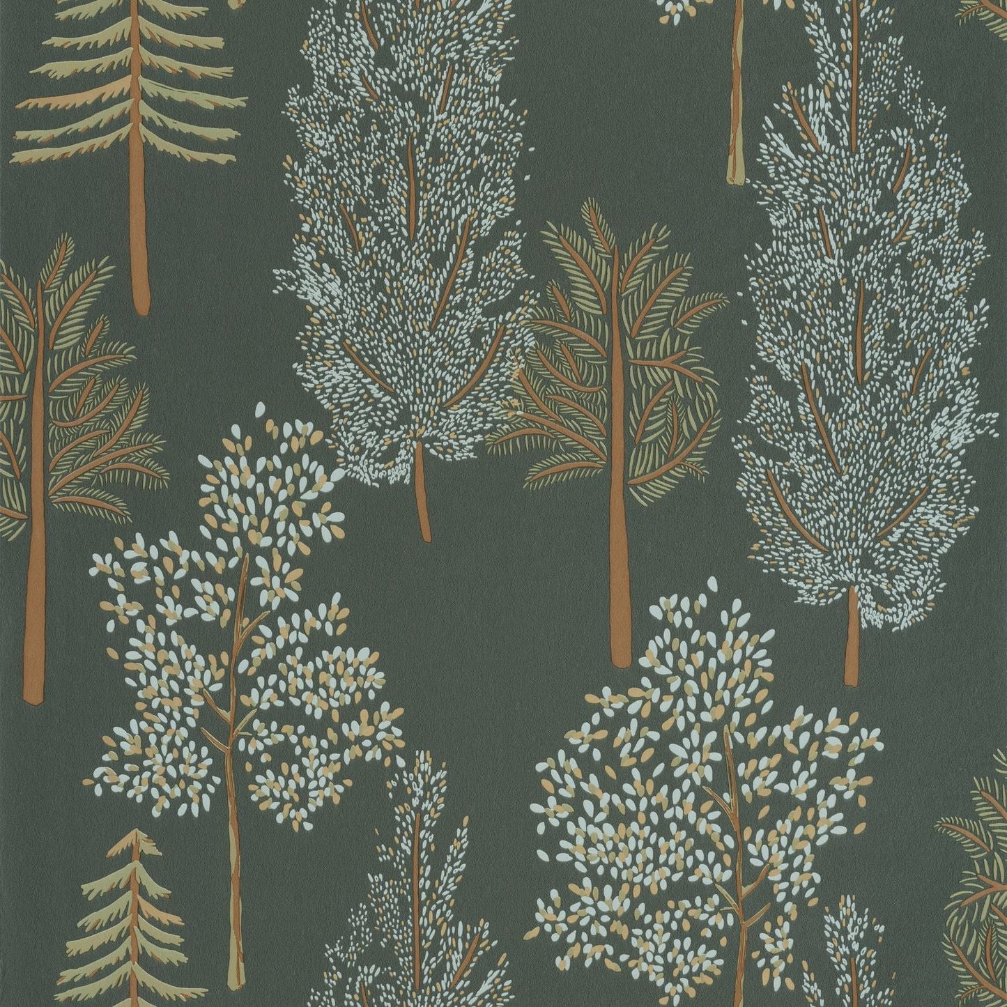 The Tree House Wallpaper - Vert Kaki - Caselio - 102957773 - Premier Wallcovering