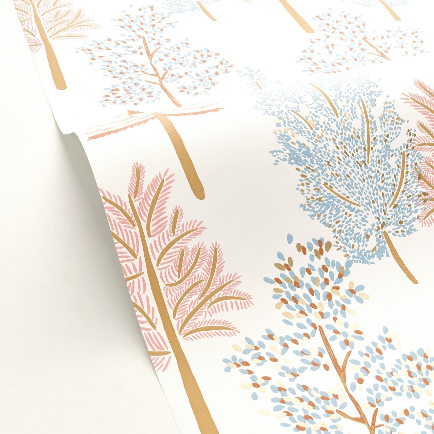 The Tree House Wallpaper - Bleu - Caselio - 102956023 - Premier Wallcovering