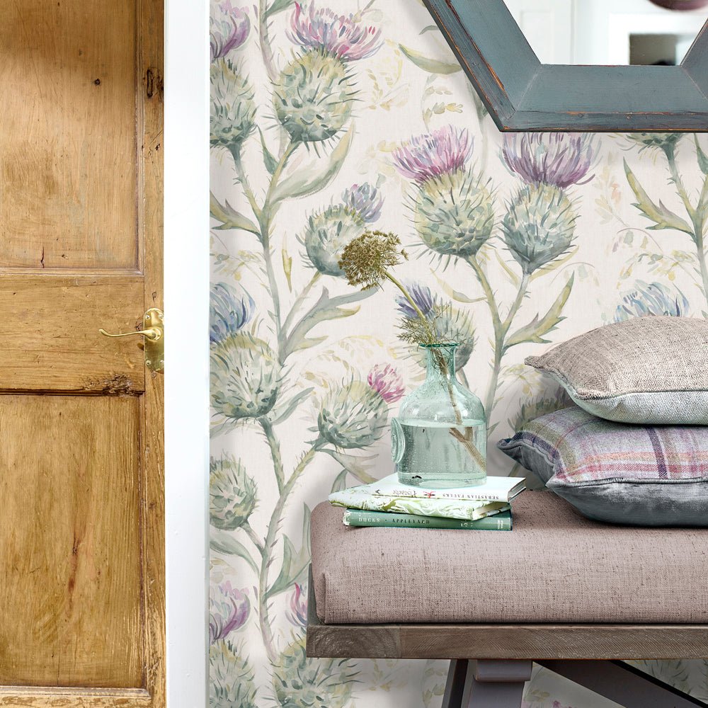 Thistle Glen Wallpaper - Spring - Voyage Maison - THISTLE/WPO/SPR - Premier Wallcovering