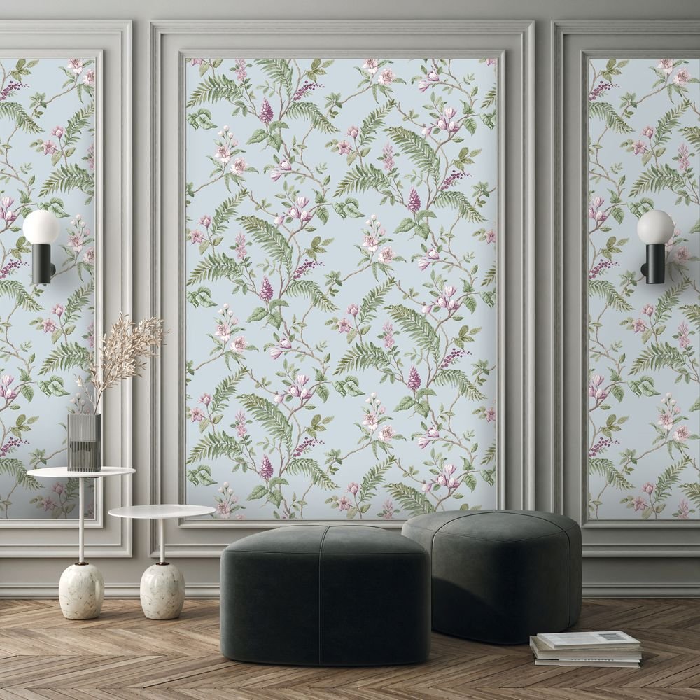 Thornleigh Wallpaper - Sky Blue - Timothy Wilman - TW2571 - Premier Wallcovering