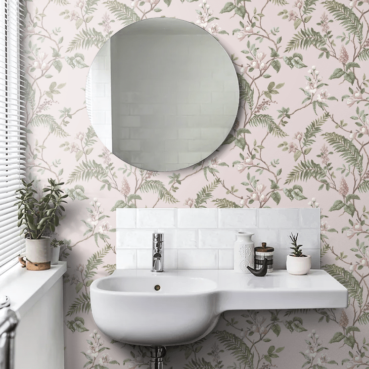 Thornleigh Wallpaper - Old Rose - Timothy Wilman - TW2569 - Premier Wallcovering