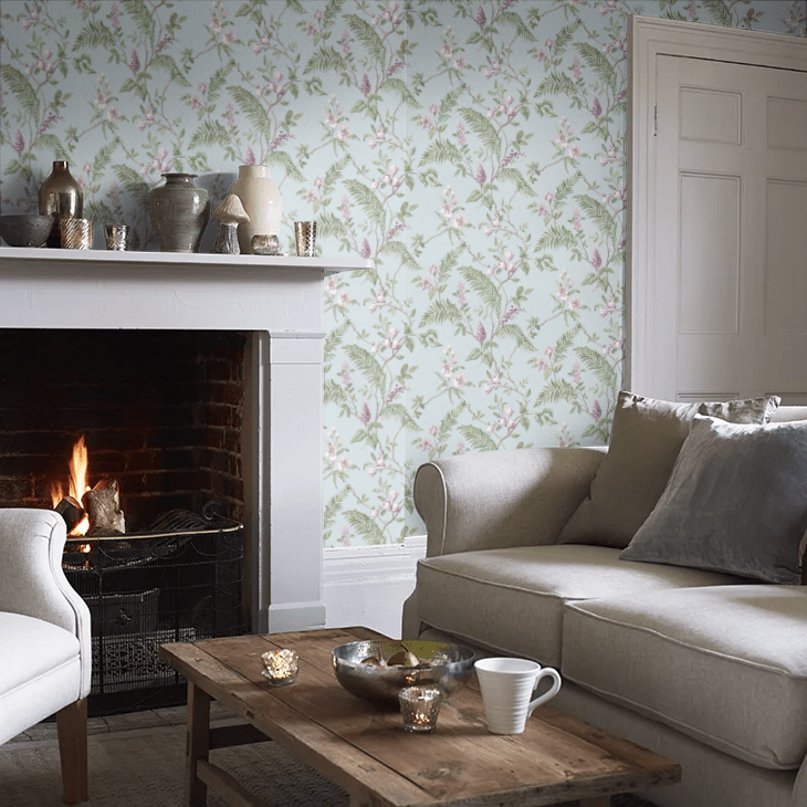 Thornleigh Wallpaper - Sky Blue - Timothy Wilman - TW2571 - Premier Wallcovering