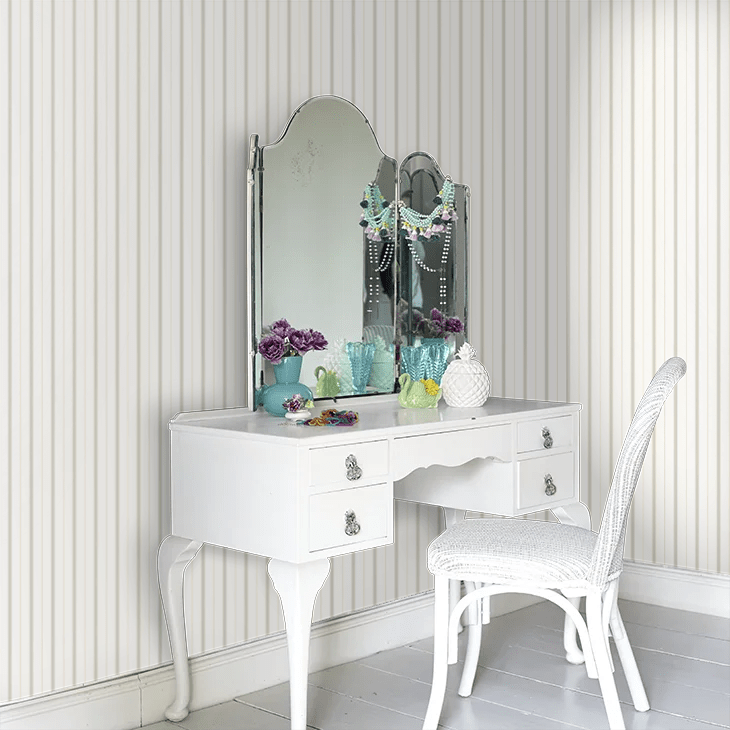 Thread Stripe Wallpaper - Linen - Ohpopsi - SIS50156W - Premier Wallcovering