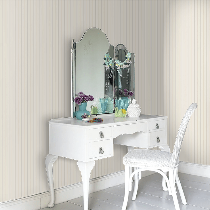 Thread Stripe Wallpaper - Mist - Ohpopsi - SIS50155W - Premier Wallcovering