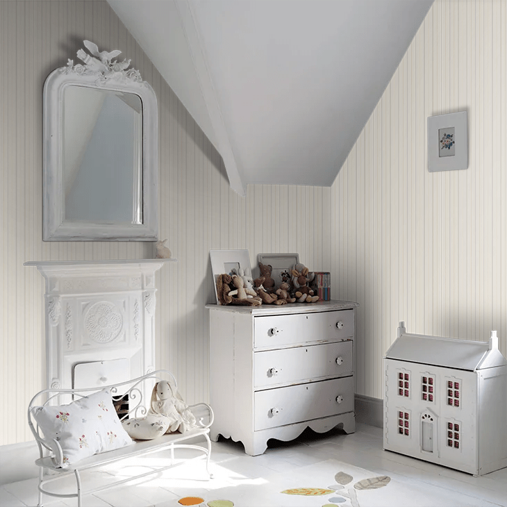 Thread Stripe Wallpaper - Mist - Ohpopsi - SIS50155W - Premier Wallcovering