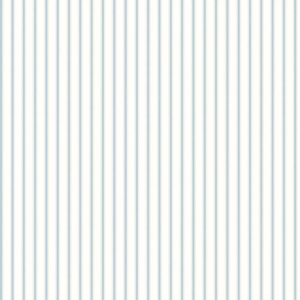 Ticking Stripe Wallpaper - Sky - Ohpopsi - SIS50118W - Premier Wallcovering