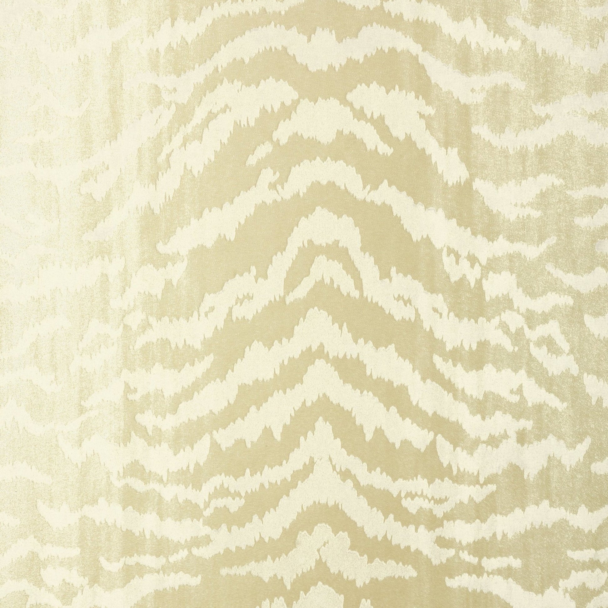 Tiger Flock Wallpaper - Pearl - Thibaut - T83064 - Premier Wallcovering