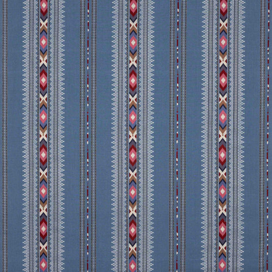 Tikal Fabric - Azur - Manuel Canovas - M4180-01 - Premier Wallcovering