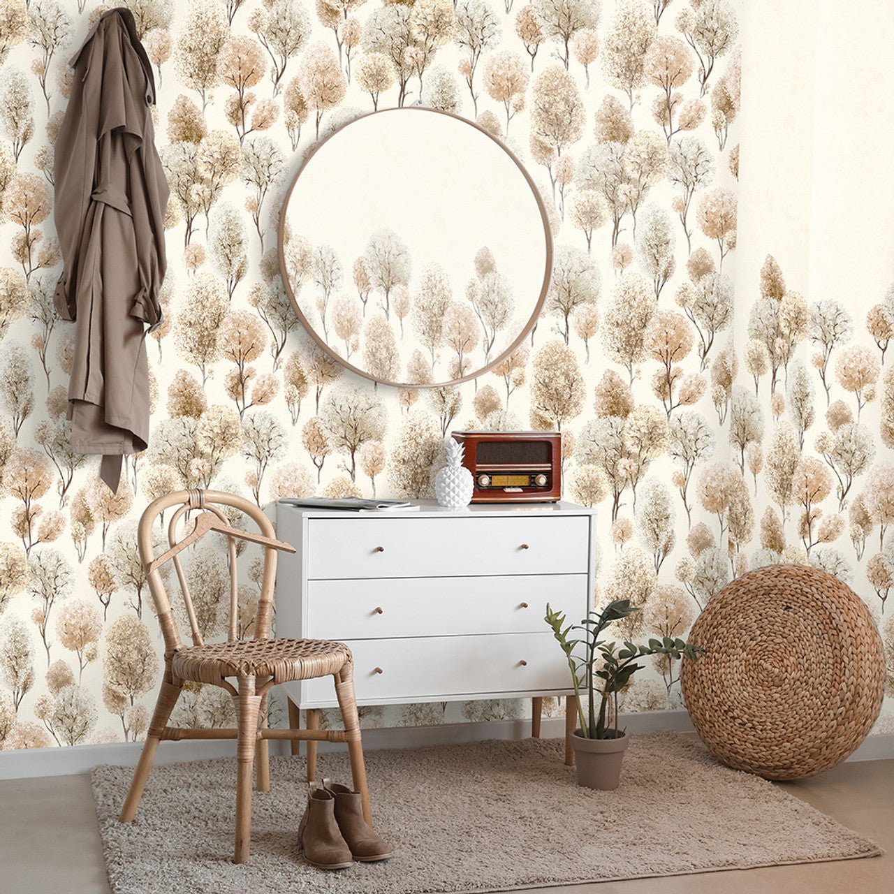 Tilia Julie Feels Home Wallpaper - Cord Cream - Hohenberger - 26926 - Premier Wallcovering