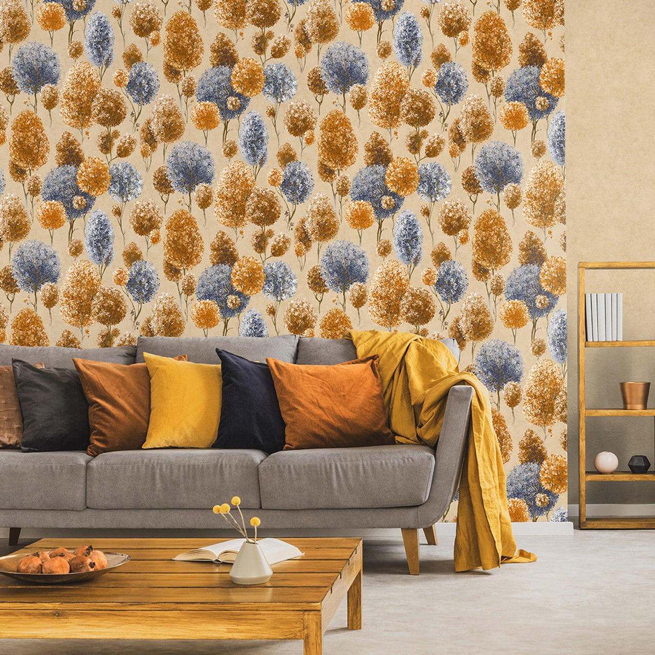 Tilia Julie Feels Home Wallpaper - Rust Peach - Hohenberger - 26925 - Premier Wallcovering