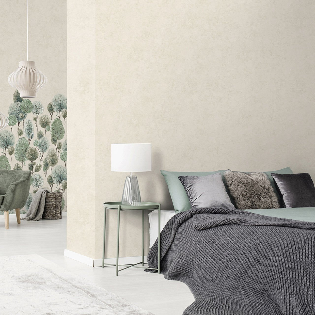 Tilia Plain Julie Feels Home Wallpaper - Greyish - Hohenberger - 26930 - Premier Wallcovering