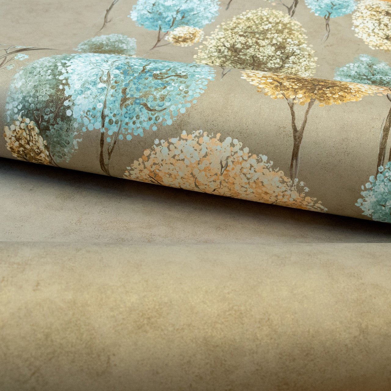 Tilia Twin Julie Feels Home Wall Mural - Mandarine Clay - Hohenberger - 26971 - Premier Wallcovering