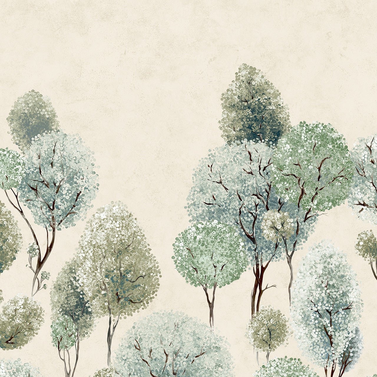 Tilia Twin Julie Feels Home Wall Mural - Sage Greyish - Hohenberger - 26968 - Premier Wallcovering