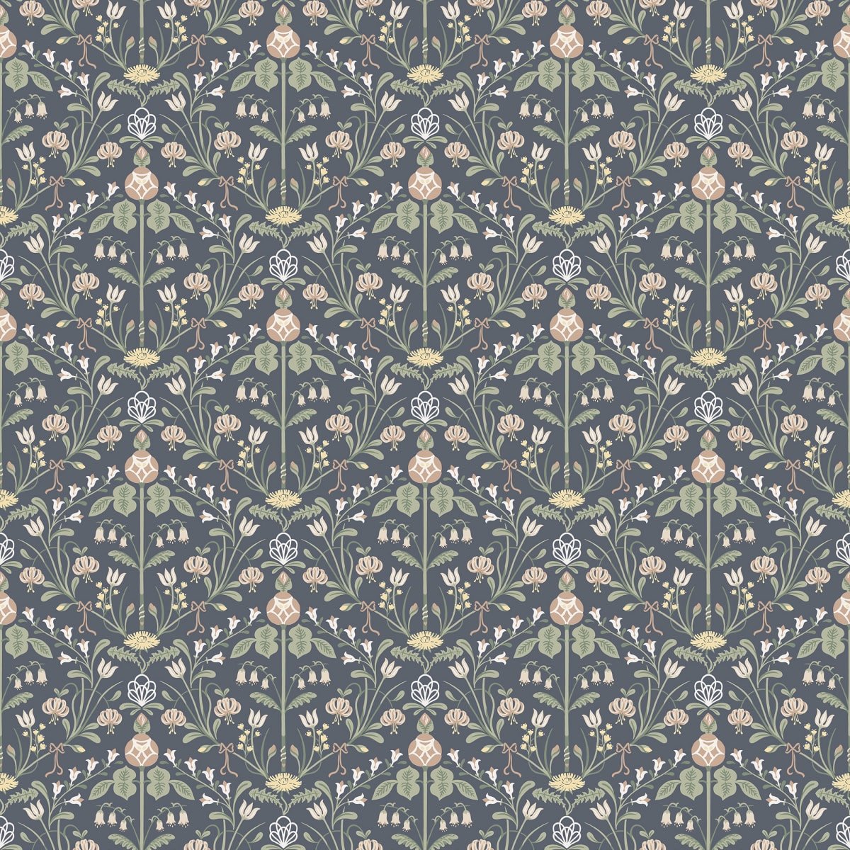 Till Carl Wallpaper - Indigo - Sandberg - S10155 - Premier Wallcovering