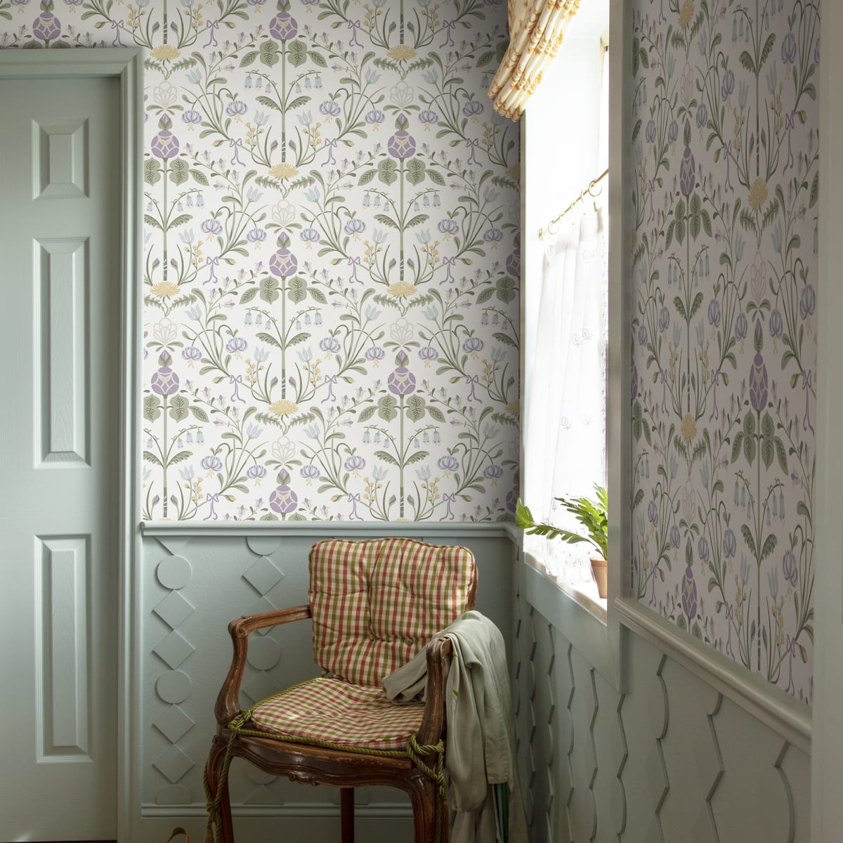 Till Carl Wallpaper - Lilac - Sandberg - S10154 - Premier Wallcovering