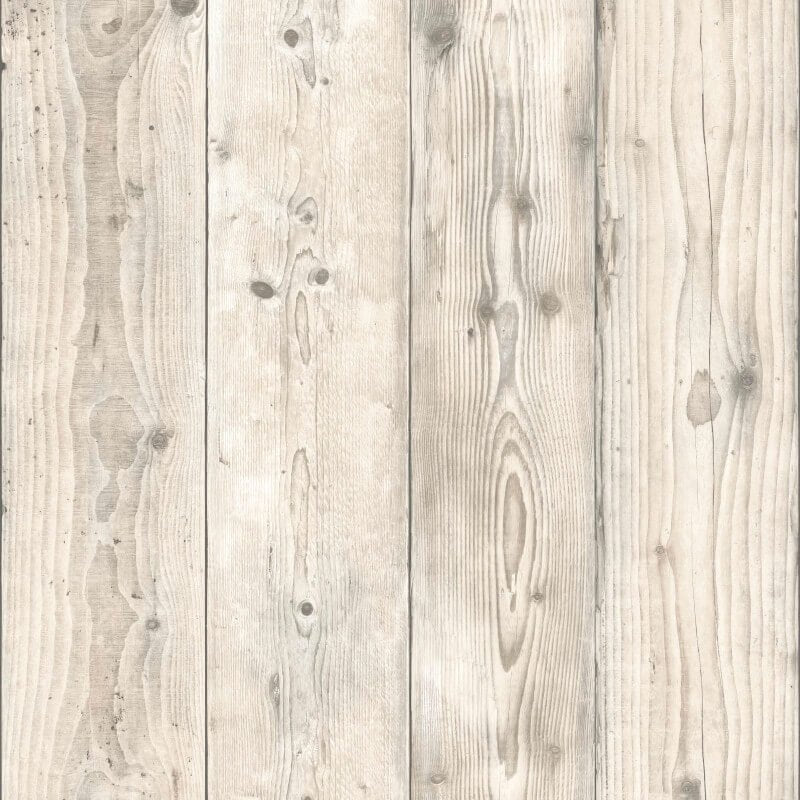 Timber Planks Wallpaper - Cream - Muriva - 198301 - Premier Wallcovering