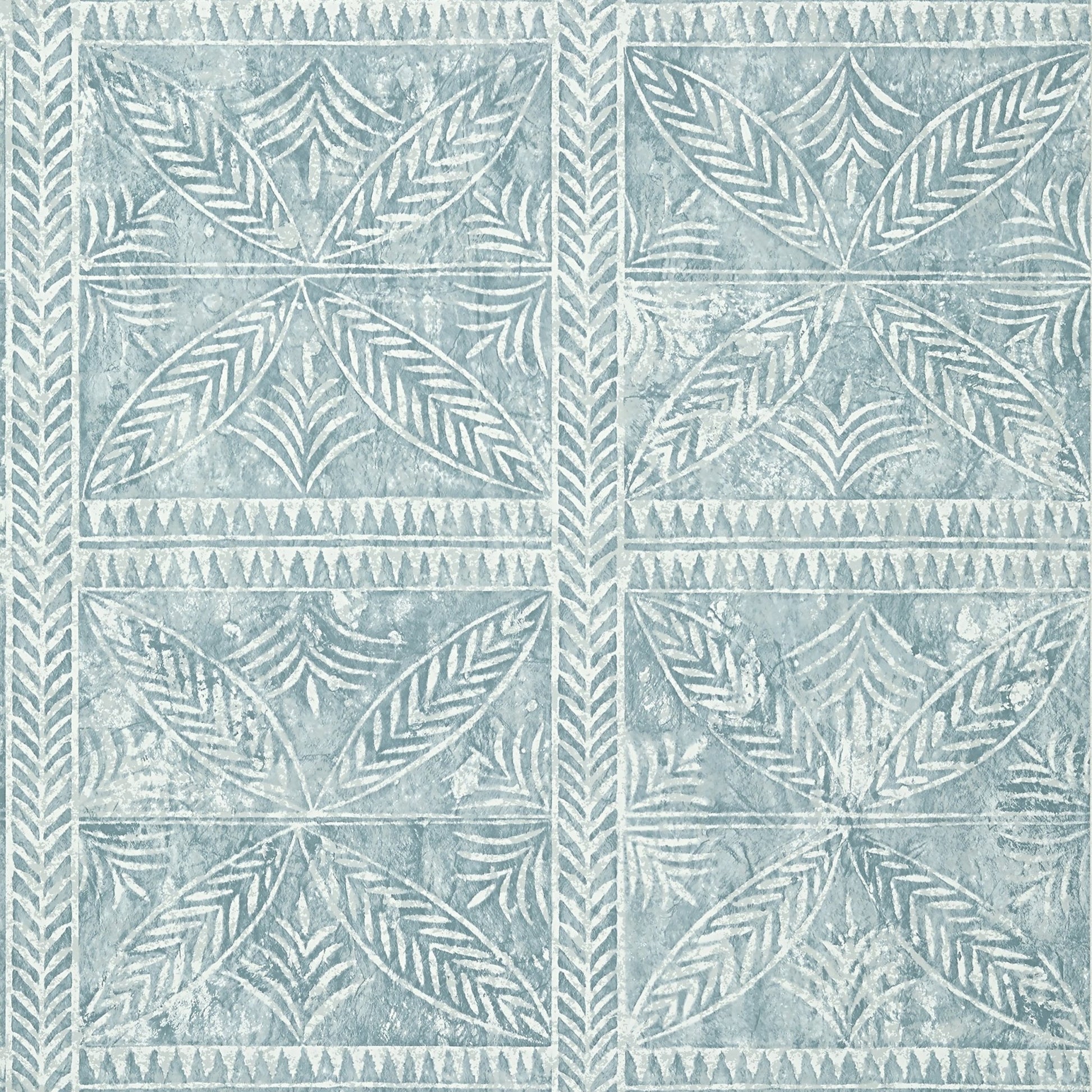 Timbuktu Wallpaper - Slate Blue - Thibaut - T10254 - Premier Wallcovering