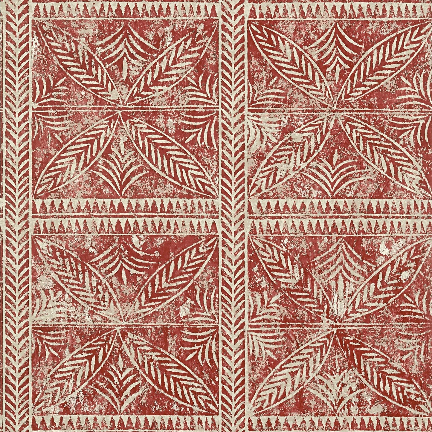 Timbuktu Wallpaper - Red - Thibaut - T10257 - Premier Wallcovering