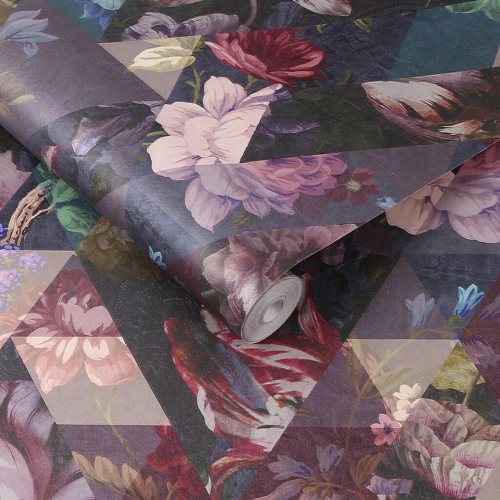 Timepiece Wallpaper - Amethyst - Graham & Brown - 112276 - Premier Wallcovering
