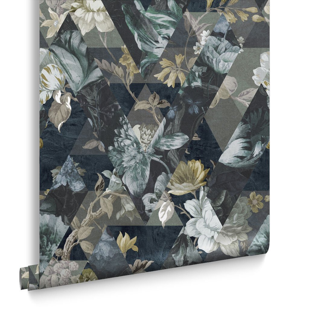 Timepiece Wallpaper - Midnight - Graham & Brown - 112277 - Premier Wallcovering