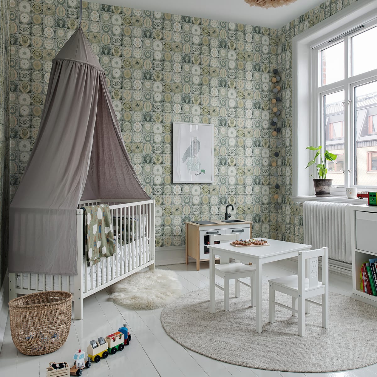 Tiny Solar System Wallpaper - Triangulum - Rebel Walls - R18578 - Premier Wallcovering