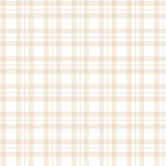 Tiny Tots 2 Plaid Wallpaper - Beige - Galerie - G78393 - Premier Wallcovering