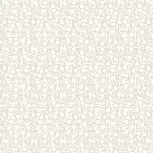 Tiny Tulip Wallpaper - Stone - Ohpopsi - GHS50131W - Premier Wallcovering