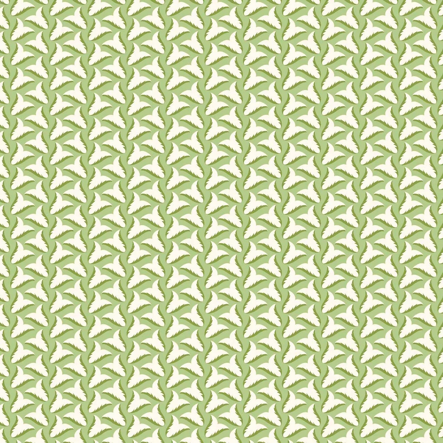 Tiny Tulips Wallpaper - Green - Ottoline - W/TTUL/101/4 - Premier Wallcovering