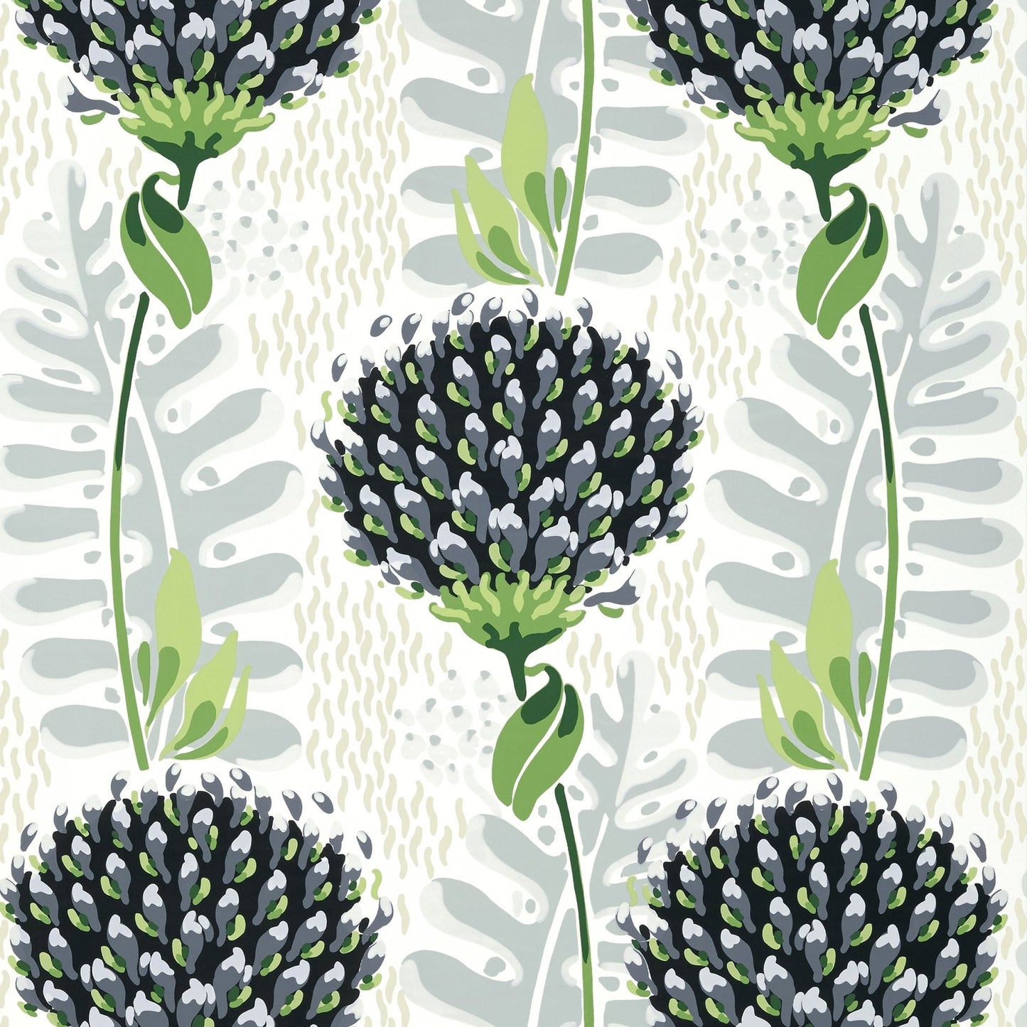 Tiverton Wallpaper - Black - Thibaut - T10648 - Premier Wallcovering