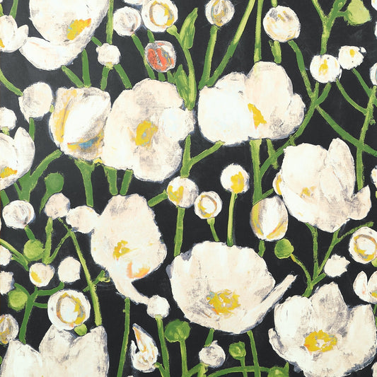 Tivoli Wallpaper - Black - Thibaut - T45014 - Premier Wallcovering