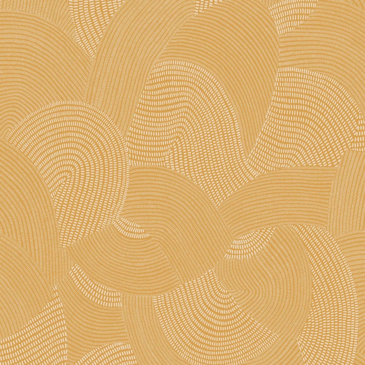 Tjala Wallpaper - Jaune Moutarde - Casadeco - 84412315 - Premier Wallcovering