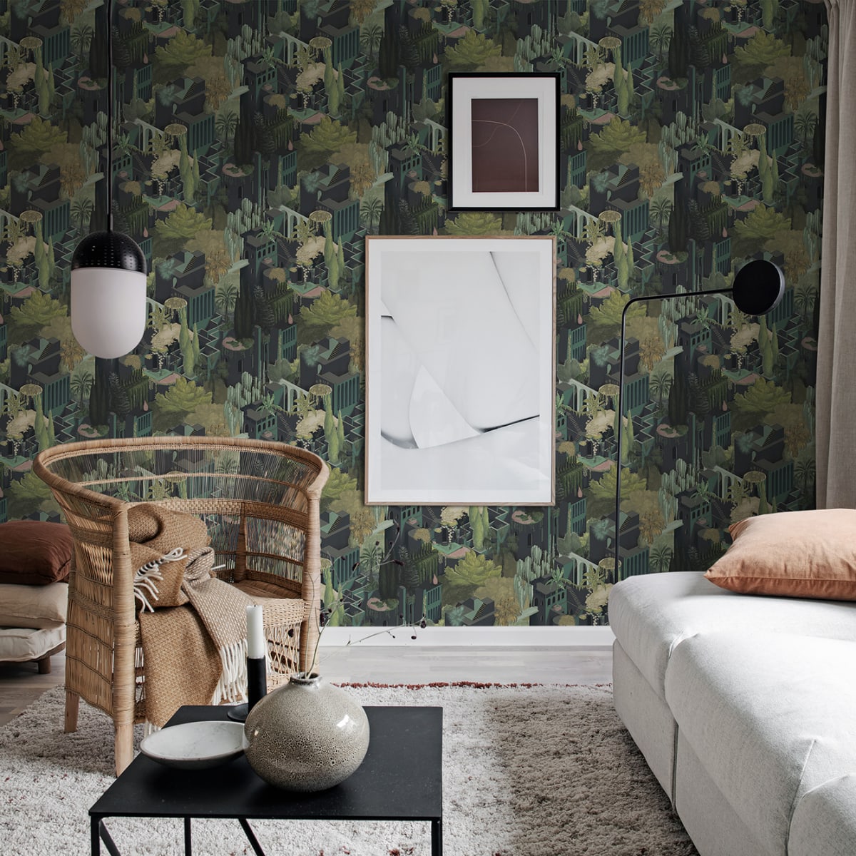 Toledo Wallpaper - Juniper - Rebel Walls - R17511 - Premier Wallcovering