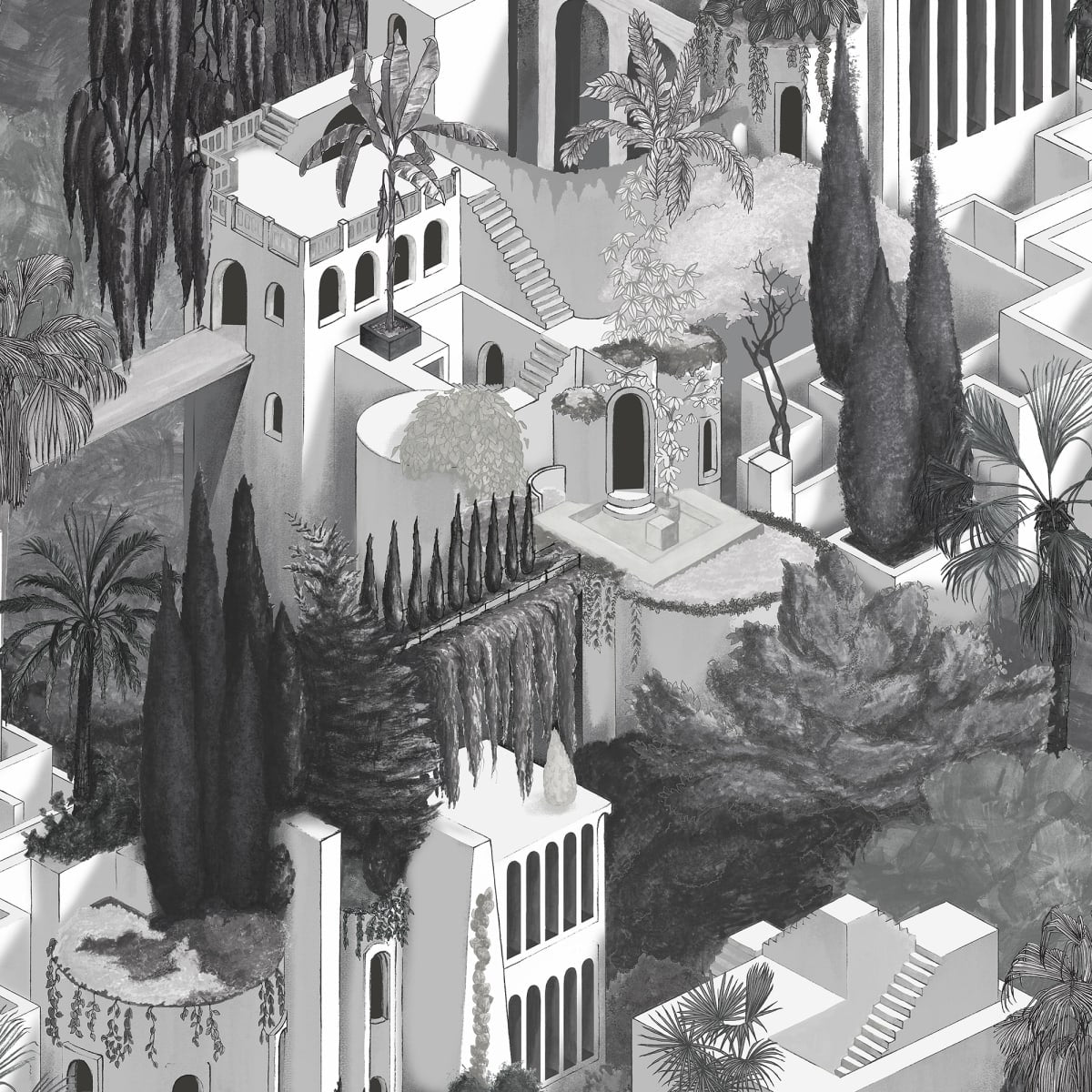 Toledo Wallpaper - Graphite - Rebel Walls - R17514 - Premier Wallcovering